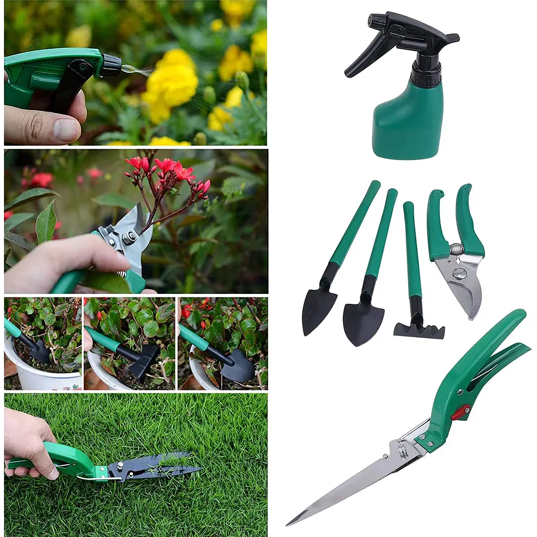 Kit Herramientas Jardinería Acero Rastri - CompraClickYa.cl