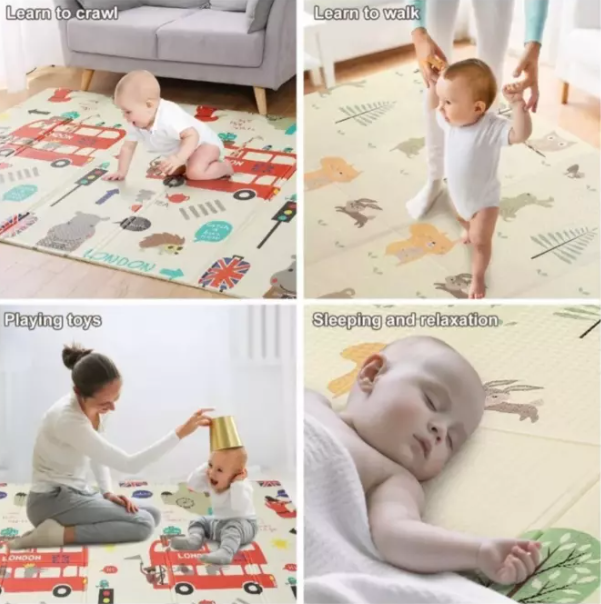 Alfombra 180x120 antigolpes para bebes - CompraClickYa.cl