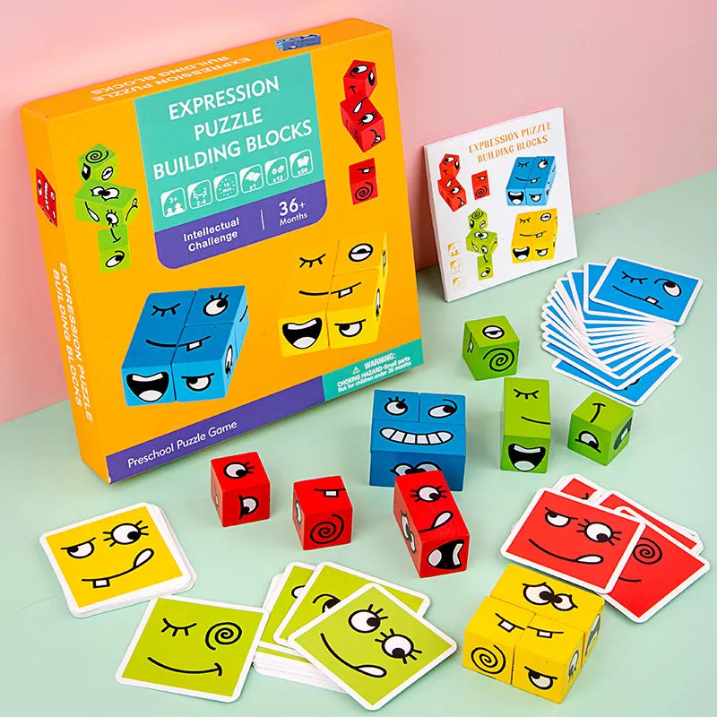 Juego Cubos Cambia Cara Montessori - CompraClickYa.cl