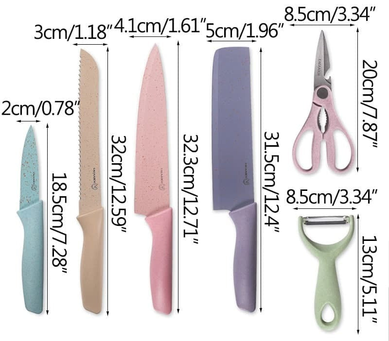 Set de Cuchillos 6 Piezas - CompraClickYa.cl