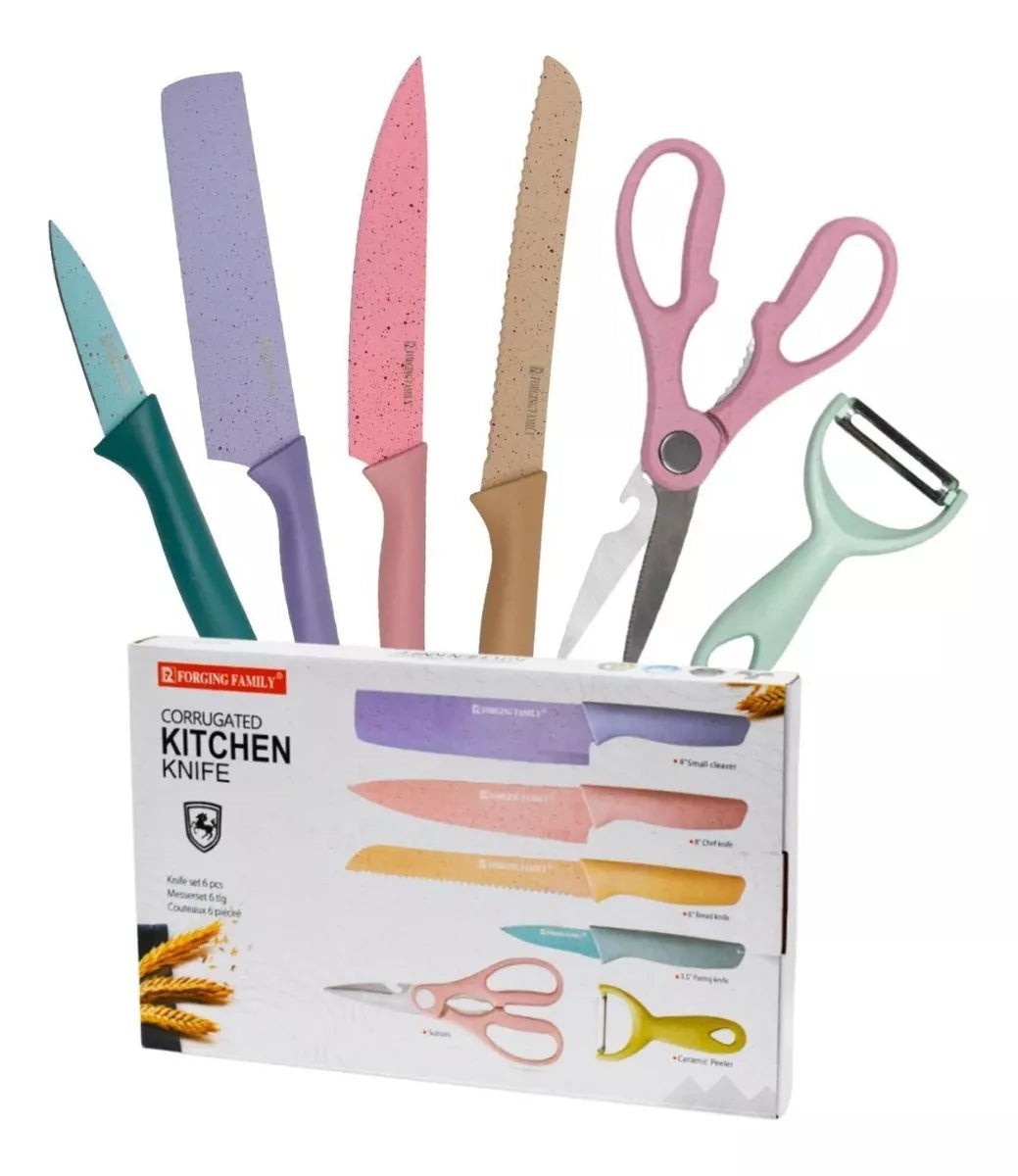 Set de Cuchillos 6 Piezas - CompraClickYa.cl