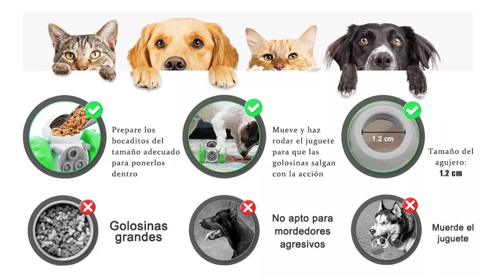 Juguete Perro Dispensador De Alimento - CompraClickYa.cl