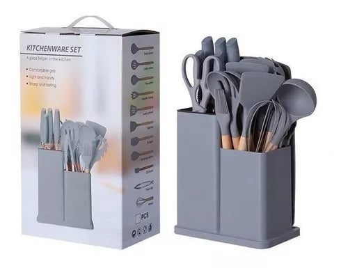 Set 19 Utensilios De Cocina De Silicona - CompraClickYa.cl