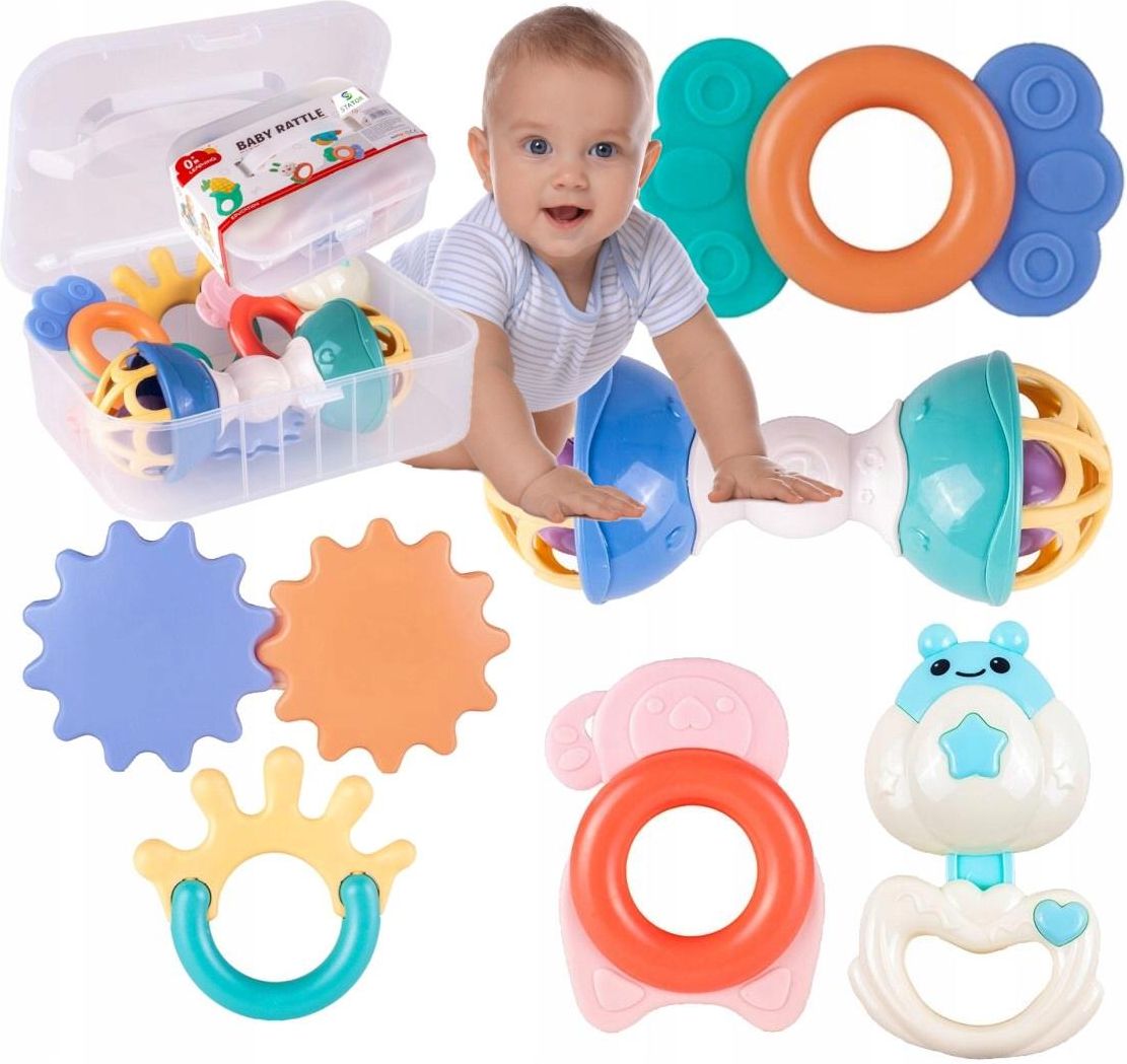 SET DE SONAJEROS Y MORDEDORES PARA BEBE - CompraClickYa.cl