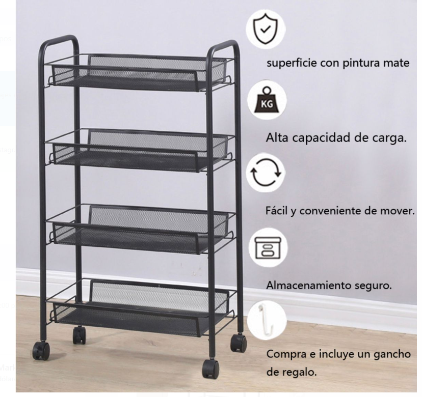 ESTANTE MODERNO ORGANIZADOR 4 NIVELES - CompraClickYa.cl