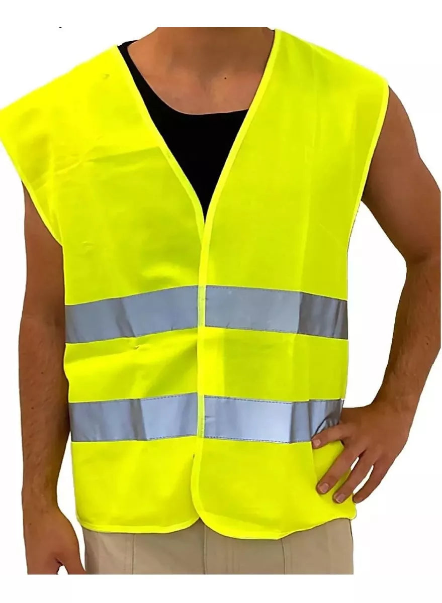 Chaleco Reflectante Seguridad Amarillo - CompraClickYa.cl