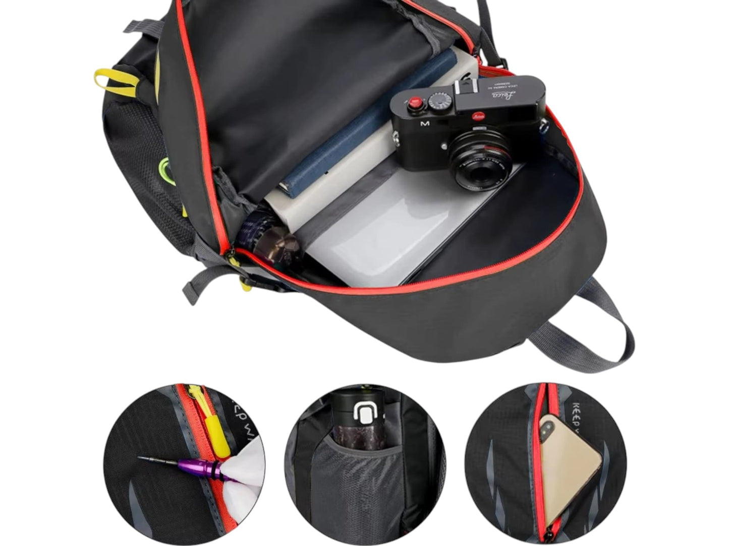 Bolso Mochila Grande Ligera Camping 40 L - CompraClickYa.cl