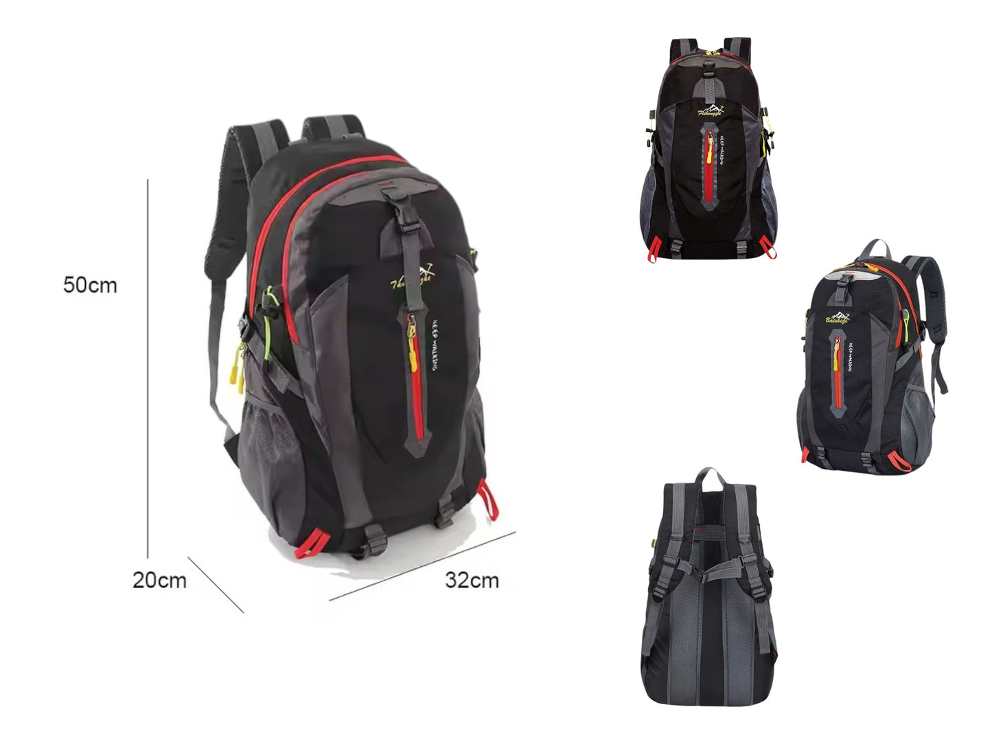 Bolso Mochila Grande Ligera Camping 40 L - CompraClickYa.cl