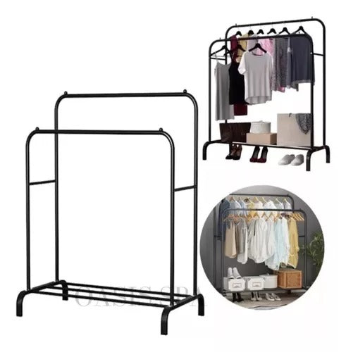 Perchero Closet Doble De Metal - CompraClickYa.cl