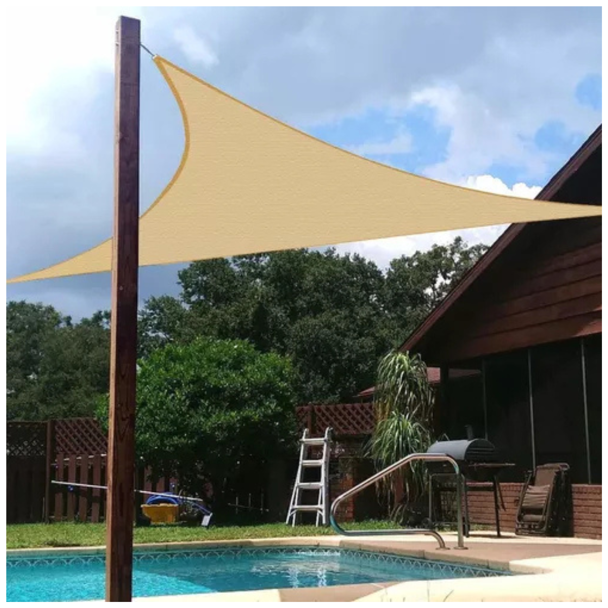 Toldo Vela Triangular 3.5 x 3.5 M - CompraClickYa.cl