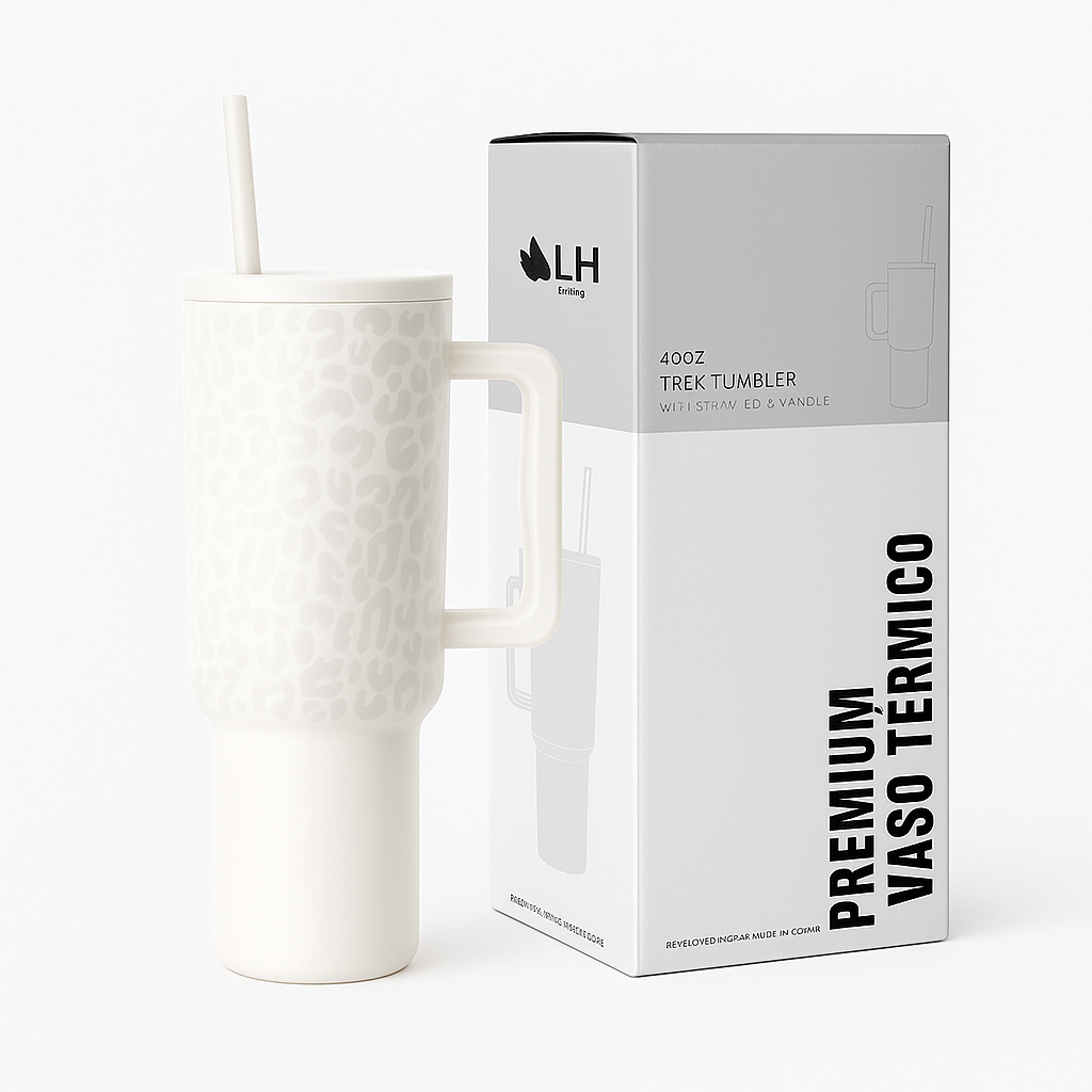 Vaso Térmico Premium 1200 ml Blanco Leo