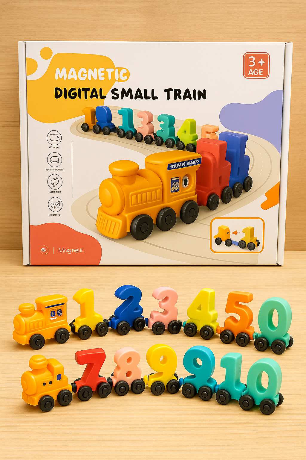 JUEGO DE TREN NÚMEROS MAGNÉTICOS