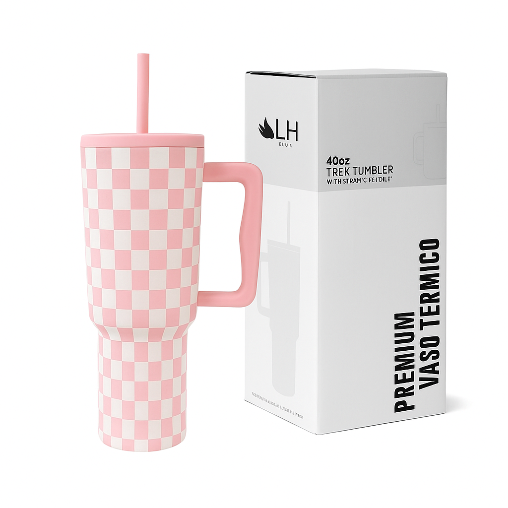 Vaso Térmico Premium 1200 ml Rosa Jaque