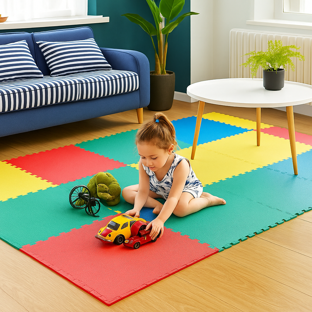 Pack 8 Unidad Piso Puzzle Alfombra Goma