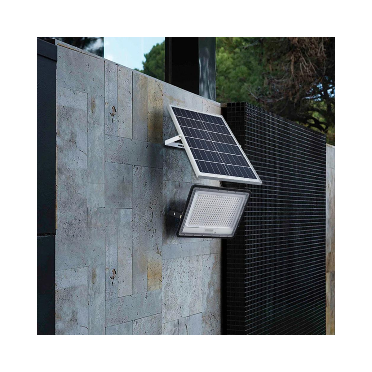 Foco LED Solar de exterior con control - CompraClickYa.cl