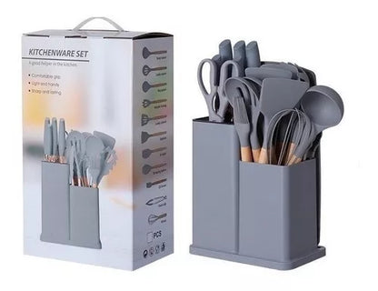 Set 19 Utensilios De Cocina De Silicona - CompraClickYa.cl