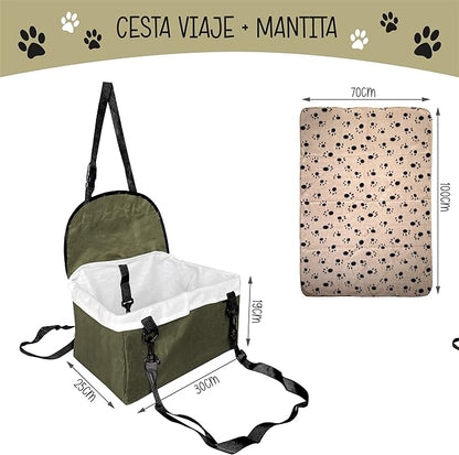 ASIENTO DE AUTO PARA MASCOTAS - CompraClickYa.cl