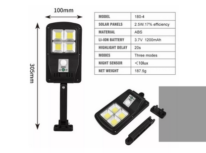 Foco Solar Led Exterior 48cob