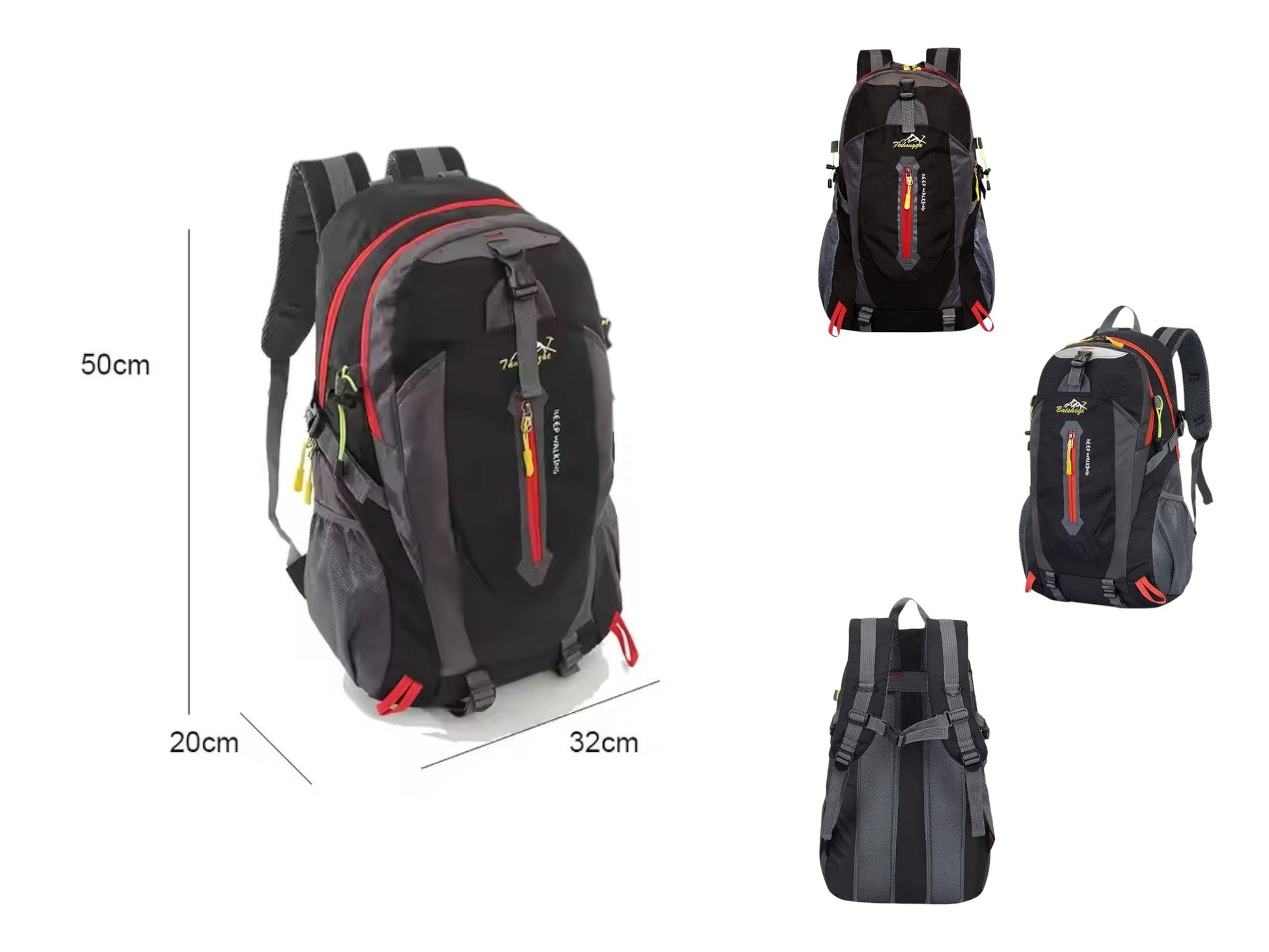 Bolso Mochila Grande Ligera Camping 40 L - CompraClickYa.cl
