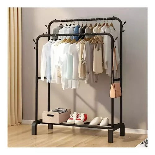 Perchero Closet Doble De Metal - CompraClickYa.cl