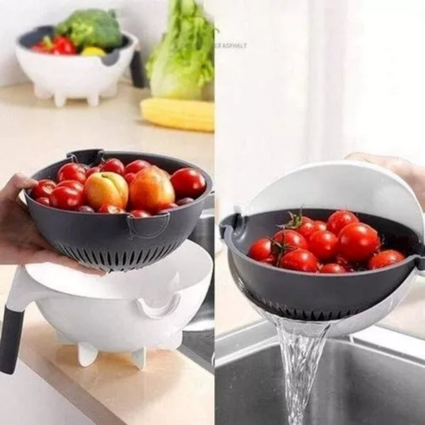 Bowl Colador Giratorio Escurridor Cesta - CompraClickYa.cl