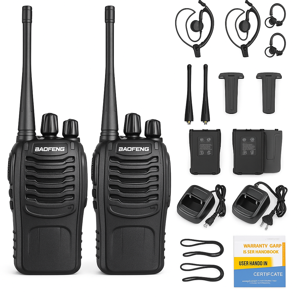 2 Radios Walkie Talkie Marca Baofeng