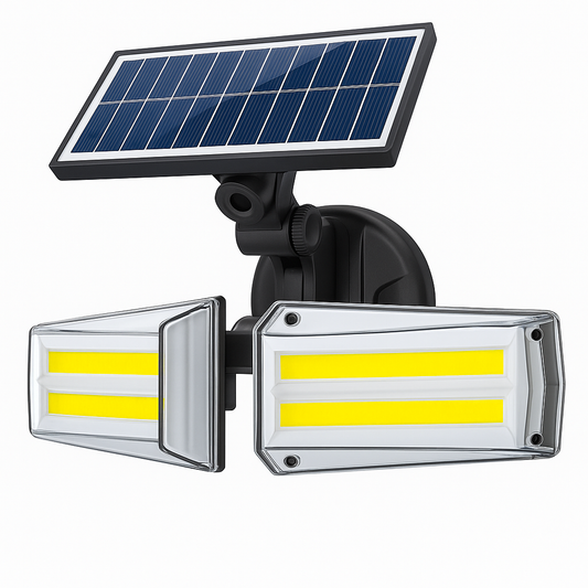 Doble Lampara Ancha LED Solar