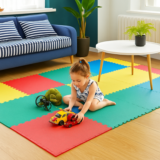 Pack 8 Unidad Piso Puzzle Alfombra Goma