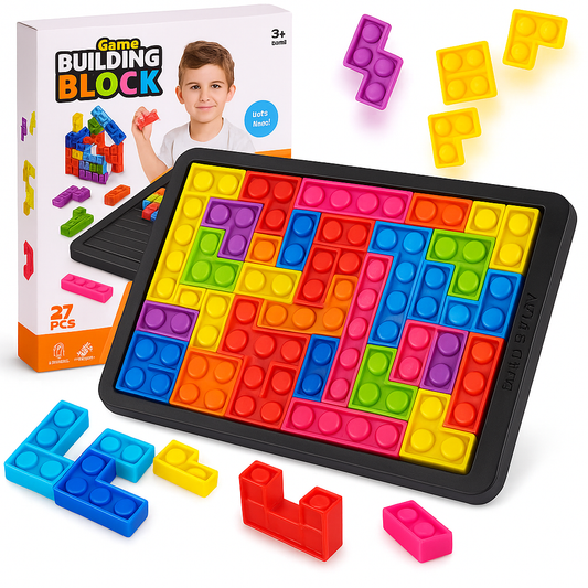 Juego Puzzle Pop It Rompecabezas 27 Pzs