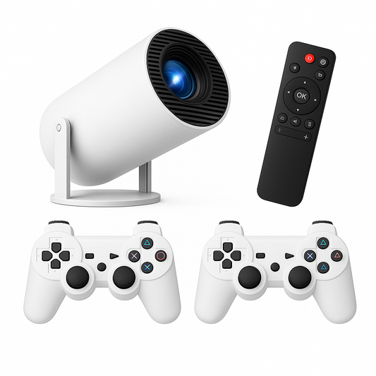Mini Consola 2 Controles + Proyector 4K